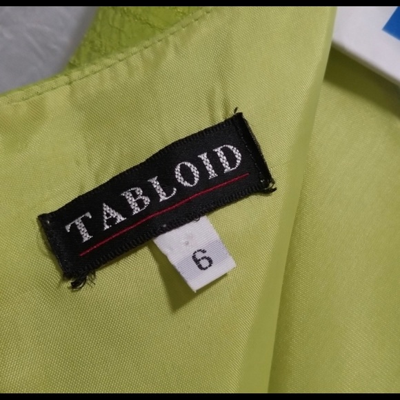 Tabloid Vintage 60s Mod Shift Dress Sheer Panel - Picture 4 of 6